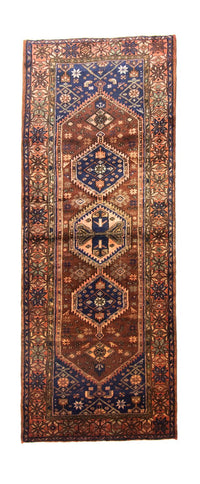 Loper Perzisch Tapijt - Nomadisch - 303 x 115 cm - blauw