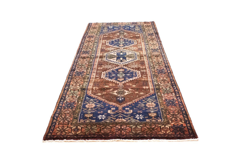 Loper Perzisch Tapijt - Nomadisch - 303 x 115 cm - blauw