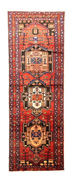 Loper Perzisch Tapijt - Nomadisch - 312 x 106 cm - rood