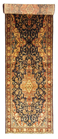 Loper Perzisch Tapijt - Nomadisch - 428 x 110 cm - blauw