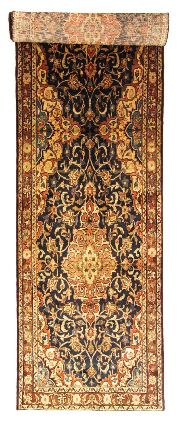 Loper Perzisch Tapijt - Nomadisch - 428 x 110 cm - blauw