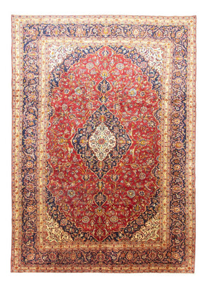 Perzisch tapijt - Keshan - 415 x 291 cm - blauw
