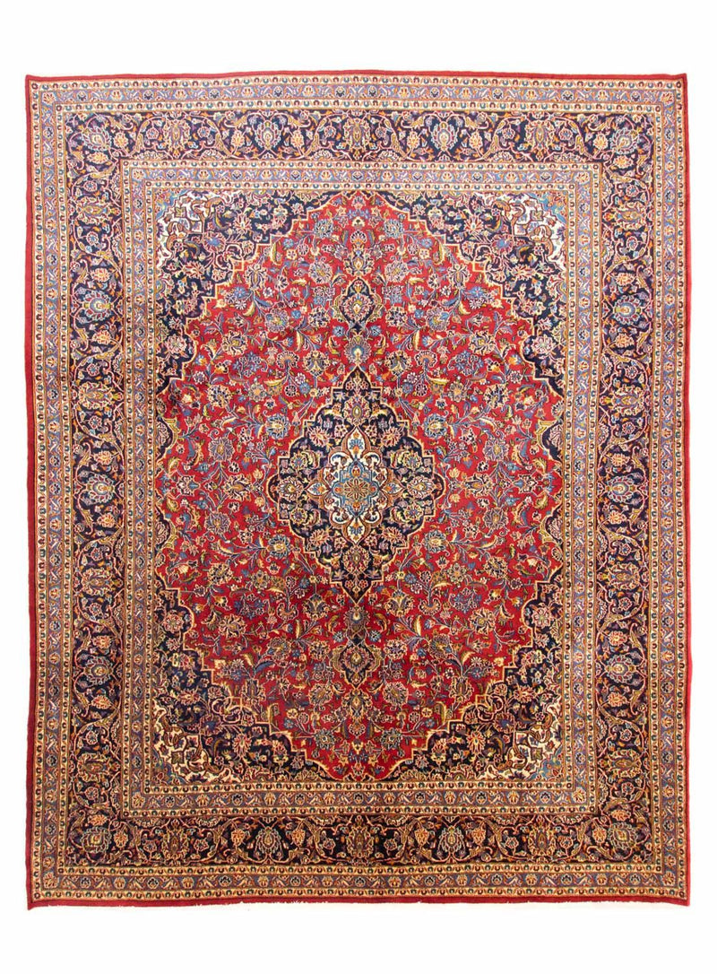Perzisch tapijt - Keshan - 384 x 303 cm - blauw