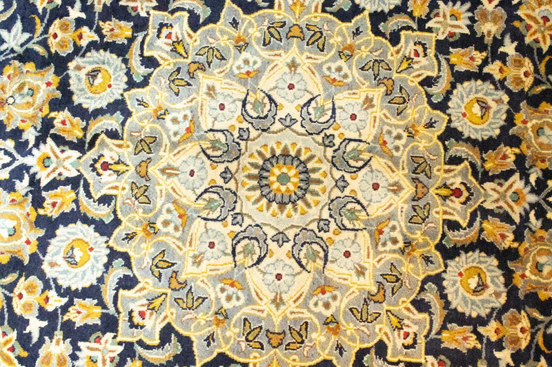 Perzisch tapijt - Keshan - 412 x 307 cm - blauw