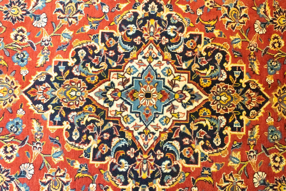 Perzisch tapijt - Keshan - 382 x 270 cm - oranje