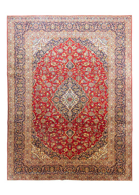 Perzisch tapijt - Keshan - 390 x 297 cm - rood