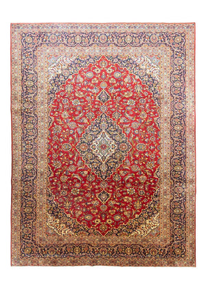Perzisch tapijt - Keshan - 390 x 297 cm - rood