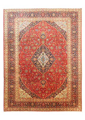 Perzisch tapijt - Keshan - 398 x 298 cm - rood