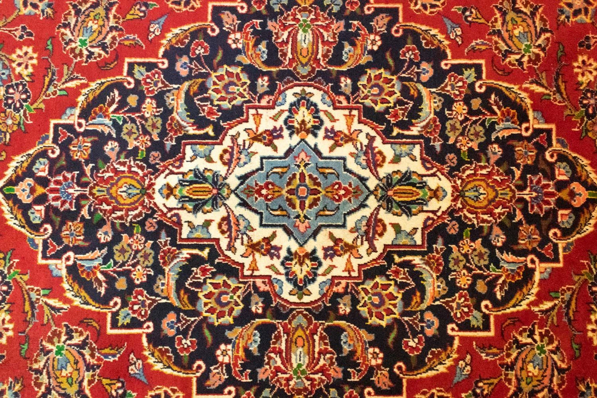 Perzisch tapijt - Keshan - 398 x 298 cm - rood
