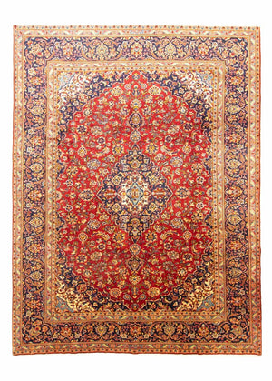Perzisch tapijt - Keshan - 402 x 297 cm - rood