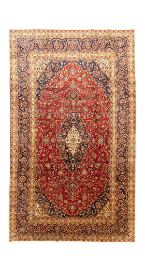 Perzisch tapijt - Keshan - 346 x 207 cm - rood