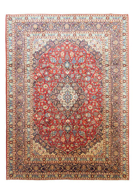 Perzisch tapijt - Keshan - 384 x 280 cm - rood