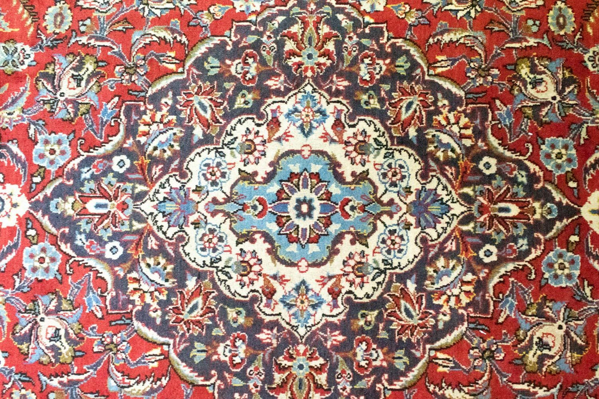 Perzisch tapijt - Keshan - 384 x 280 cm - rood