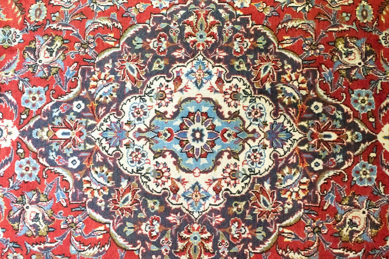 Perzisch tapijt - Keshan - 384 x 280 cm - rood