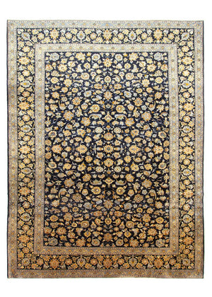 Perzisch tapijt - Keshan - 410 x 311 cm - blauw