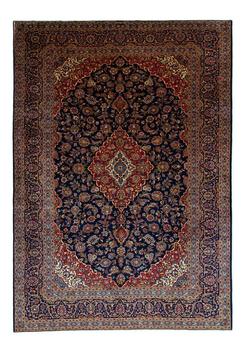 Perzisch tapijt - Keshan - 419 x 298 cm - blauw