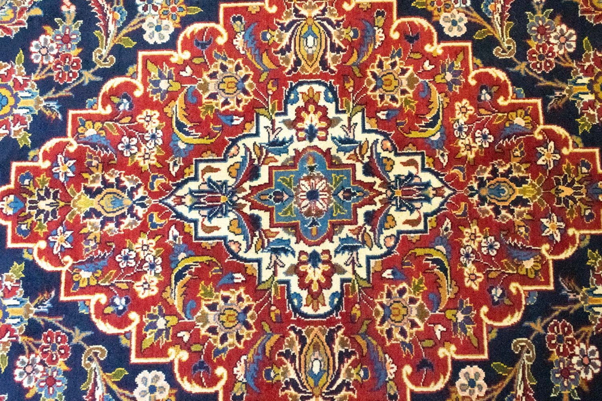 Perzisch tapijt - Keshan - 419 x 298 cm - blauw
