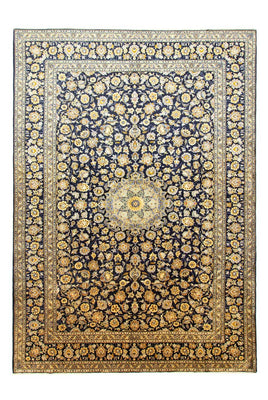 Perzisch tapijt - Keshan - 431 x 308 cm - blauw