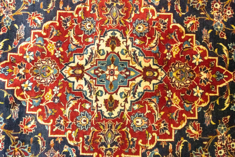 Perzisch tapijt - Keshan - 405 x 294 cm - blauw