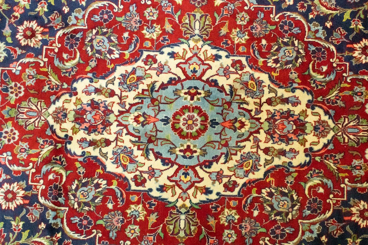 Perzisch tapijt - Keshan - 433 x 300 cm - blauw