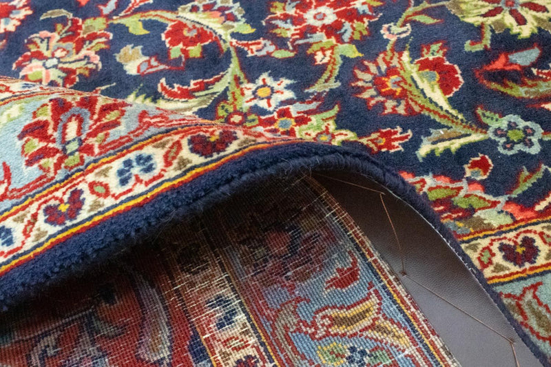 Perzisch tapijt - Keshan - 433 x 300 cm - blauw