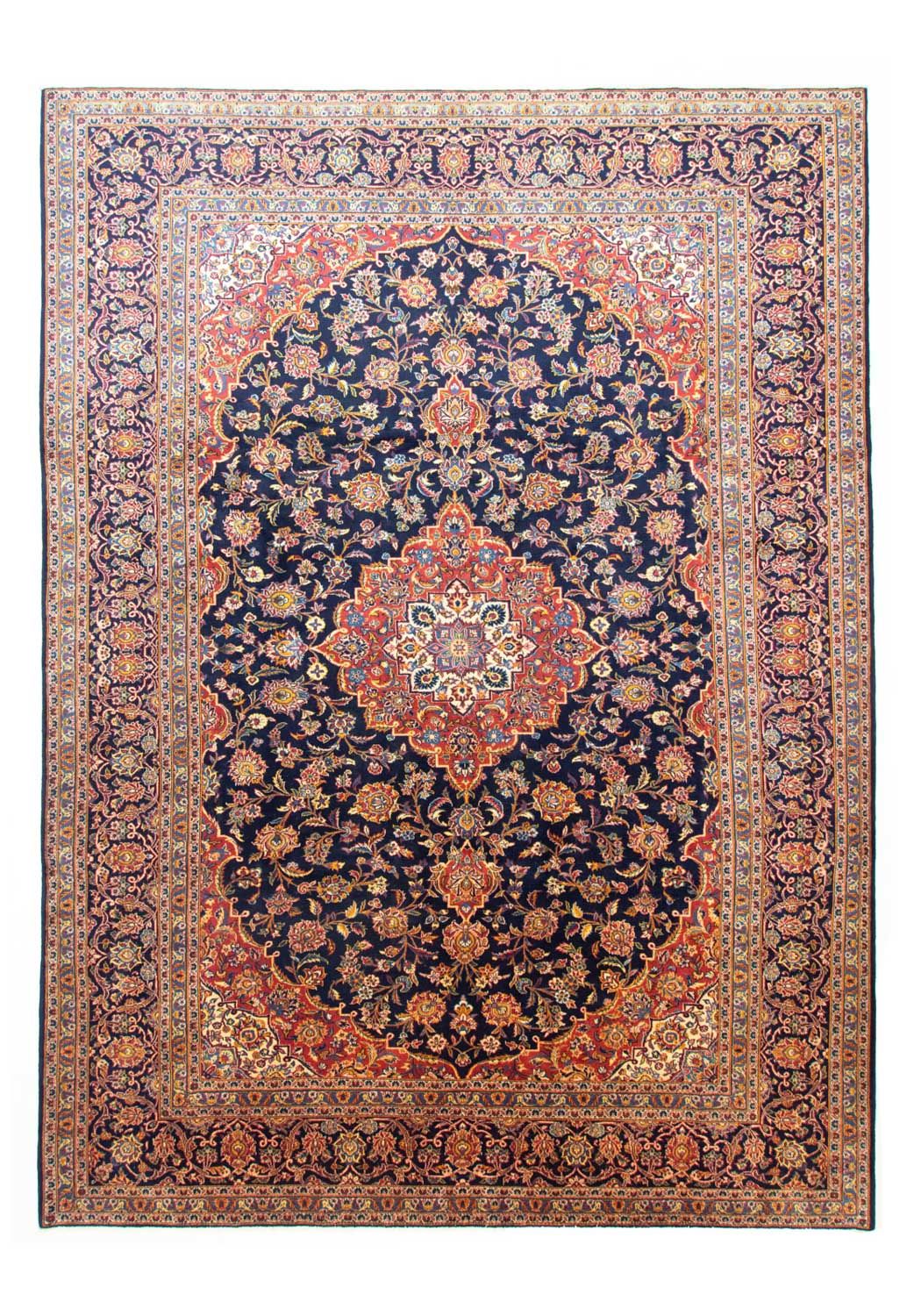 Perzisch tapijt - Keshan - 396 x 287 cm - blauw