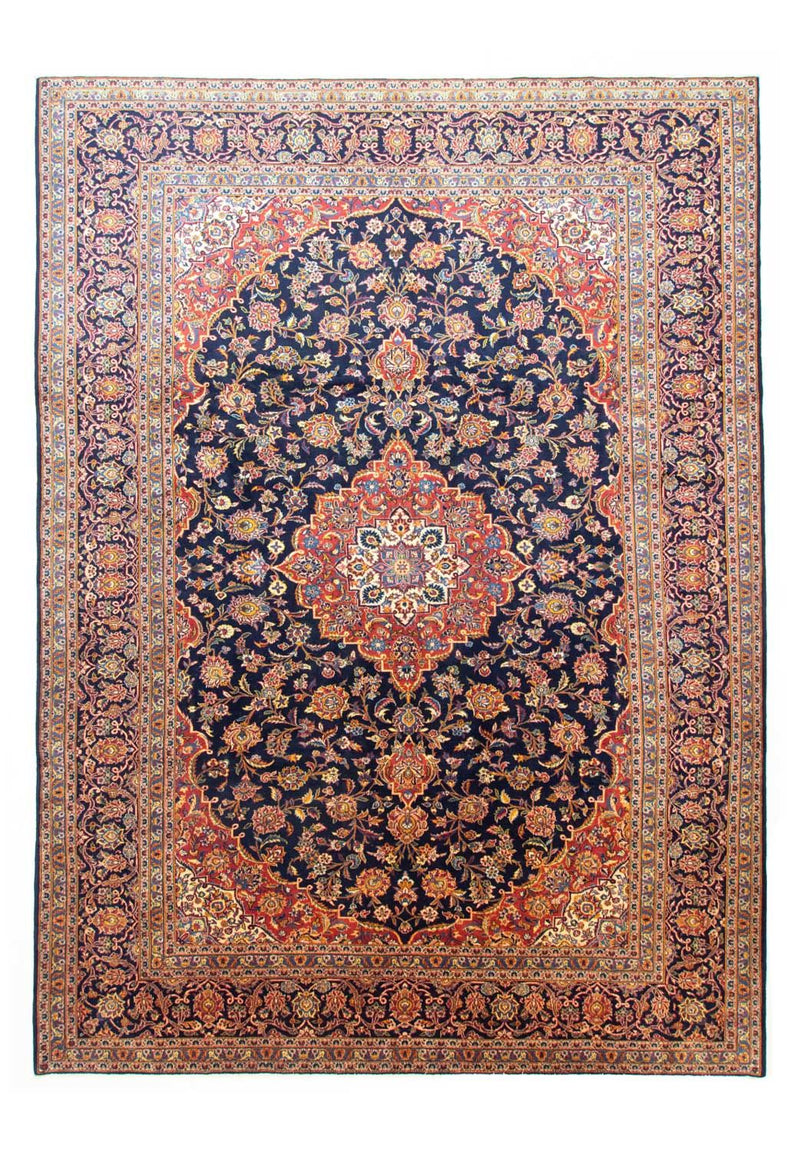 Perzisch tapijt - Keshan - 396 x 287 cm - blauw