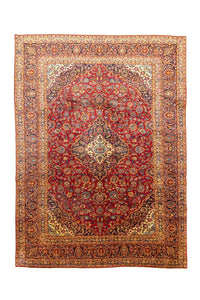 Perzisch tapijt - Keshan - 401 x 294 cm - rood