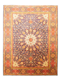 Perzisch tapijt - Tabriz - 392 x 305 cm - blauw