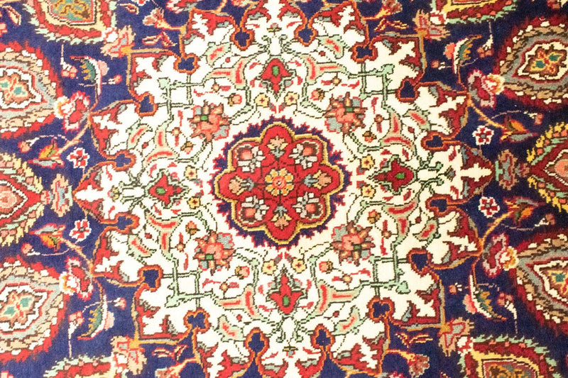 Perzisch tapijt - Tabriz - 392 x 305 cm - blauw