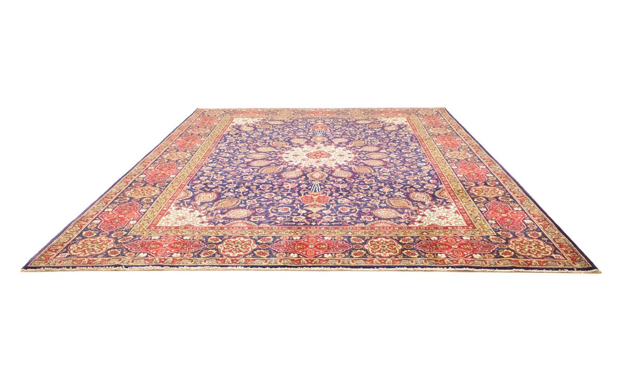 Perzisch tapijt - Tabriz - 392 x 305 cm - blauw