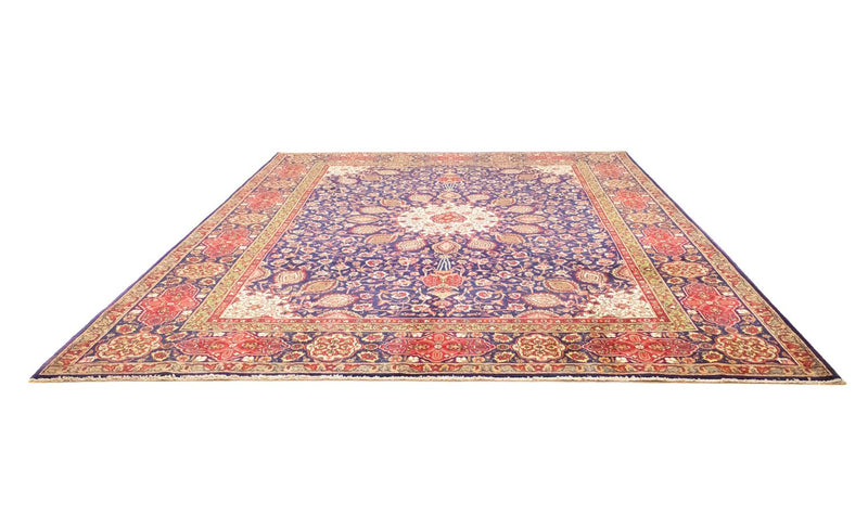 Perzisch tapijt - Tabriz - 392 x 305 cm - blauw