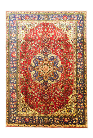 Perzisch tapijt - Tabriz - 302 x 212 cm - rood