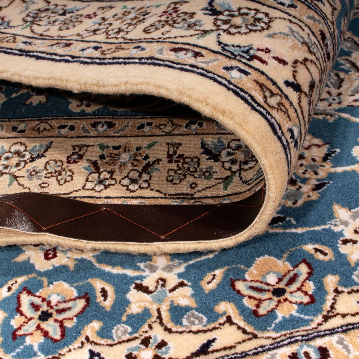 Perzisch tapijt - Nain - Koninklijk - 151 x 106 cm - donkerblauw