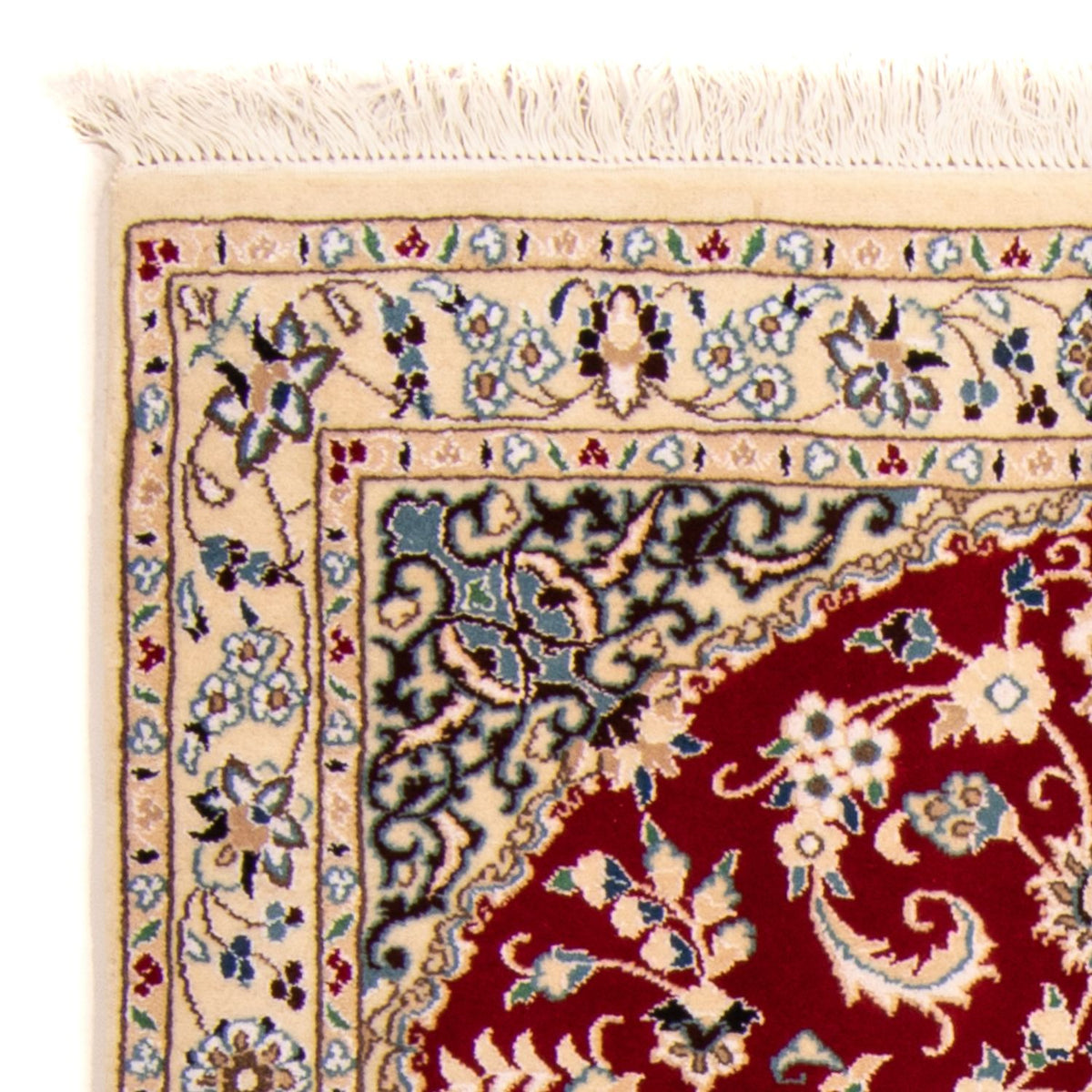 Perzisch tapijt - Nain - Koninklijk - 148 x 96 cm - donkerrood