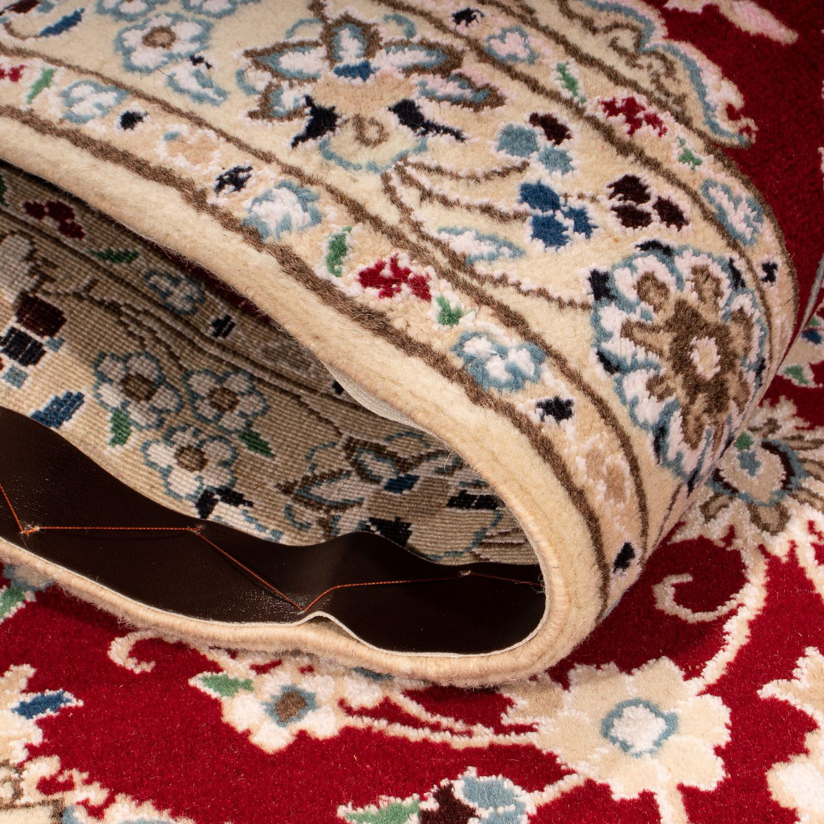 Perzisch tapijt - Nain - Koninklijk - 148 x 96 cm - donkerrood