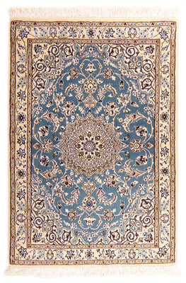 Perzisch tapijt - Nain - Koninklijk - 148 x 98 cm - donkerblauw