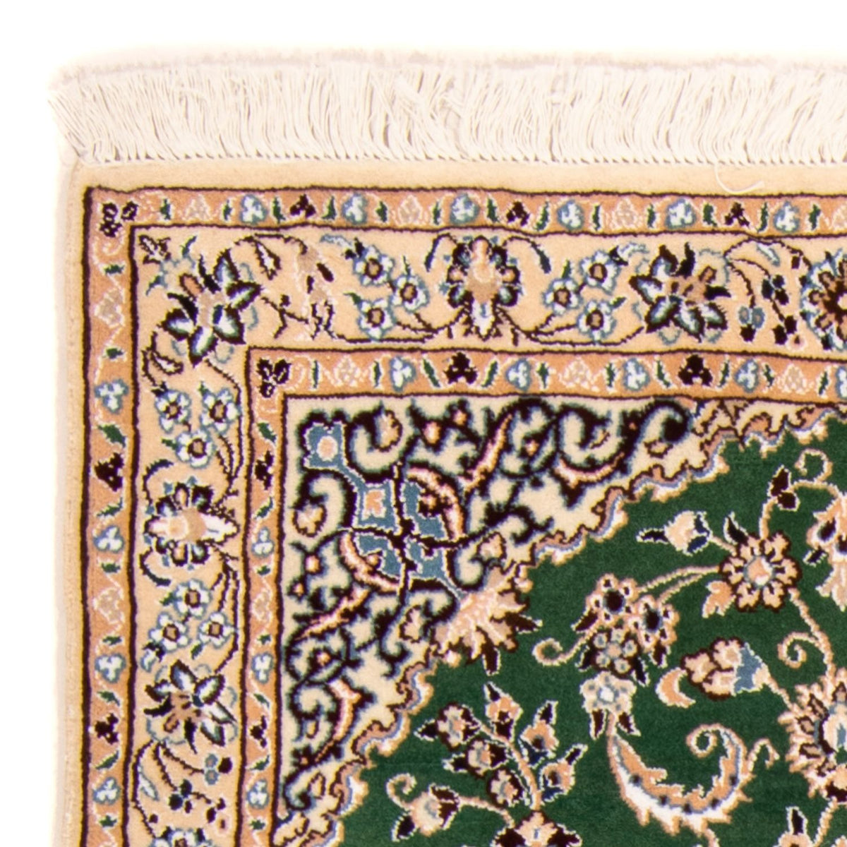 Perzisch tapijt - Nain - Koninklijk - 147 x 98 cm - groen