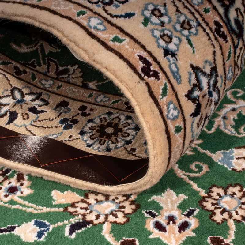 Perzisch tapijt - Nain - Koninklijk - 147 x 98 cm - groen