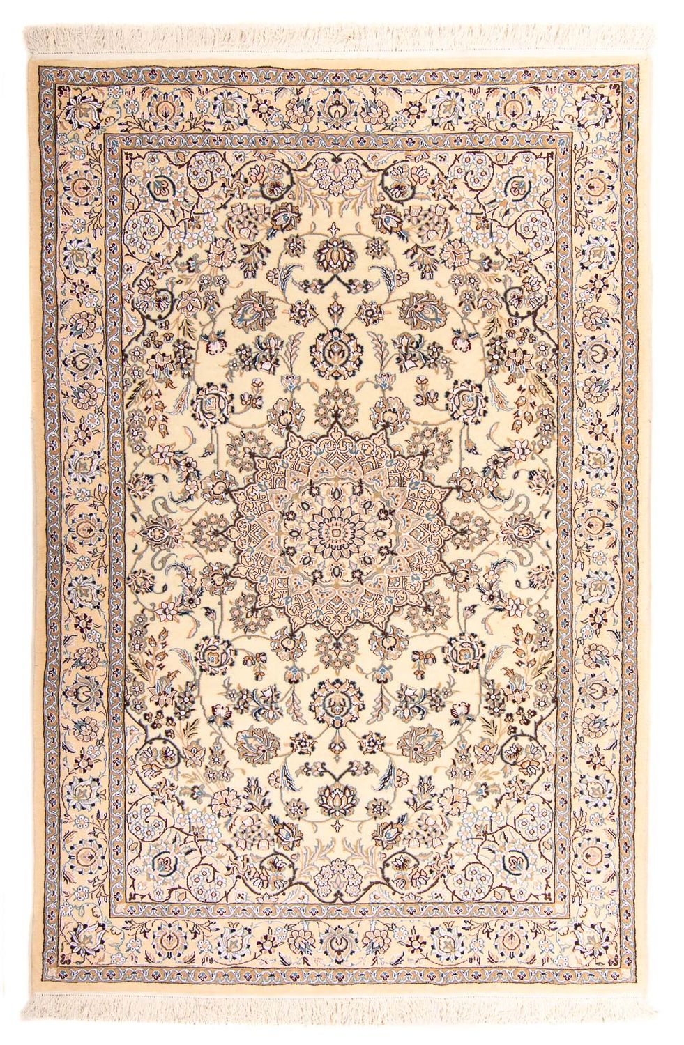 Perzisch tapijt - Nain - Koninklijk - 227 x 135 cm - beige