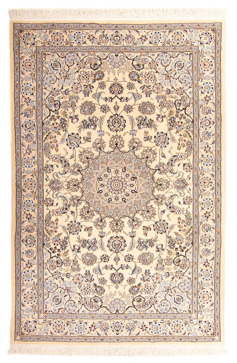 Perzisch tapijt - Nain - Koninklijk - 227 x 135 cm - beige