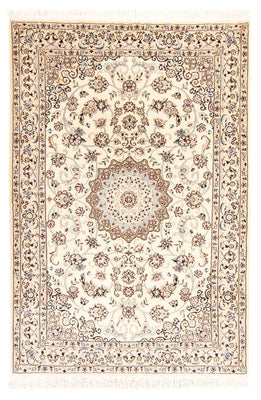 Perzisch tapijt - Nain - Koninklijk - 204 x 135 cm - beige