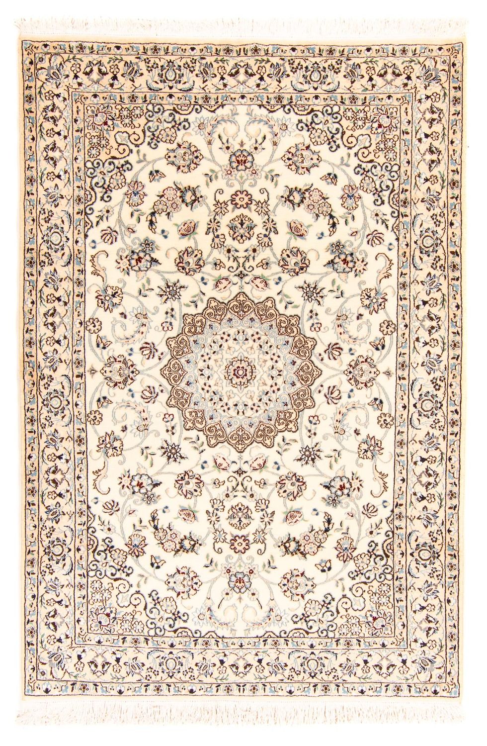 Perzisch tapijt - Nain - Koninklijk - 204 x 135 cm - beige