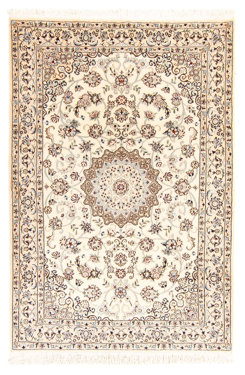 Perzisch tapijt - Nain - Koninklijk - 204 x 135 cm - beige