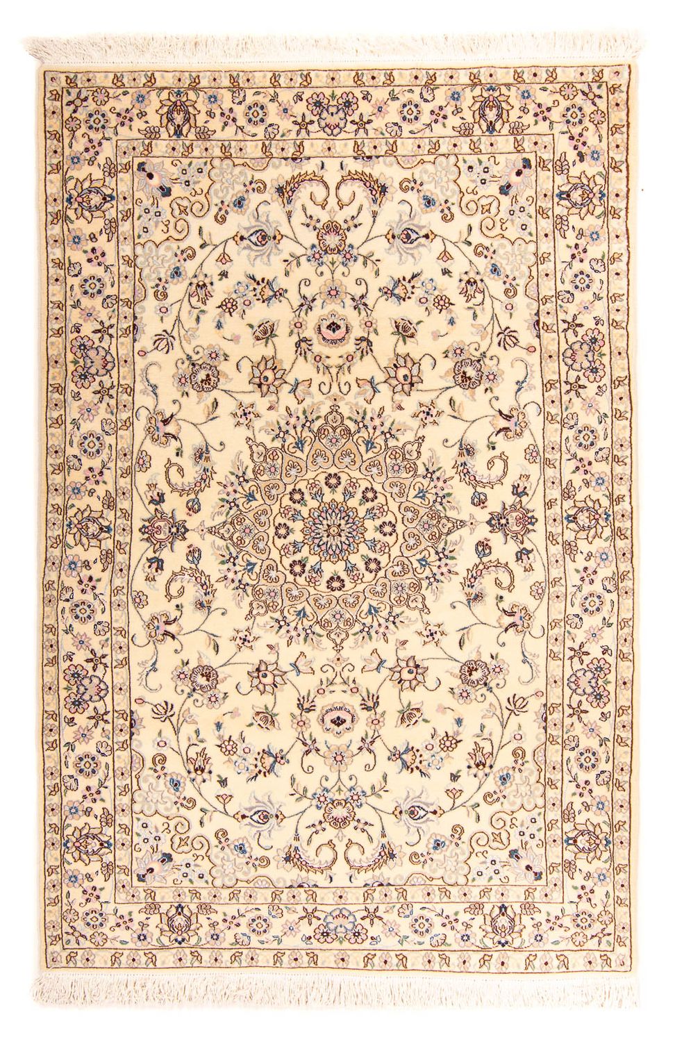 Perzisch tapijt - Nain - Koninklijk - 212 x 132 cm - beige