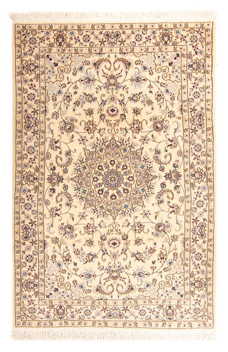 Perzisch tapijt - Nain - Koninklijk - 212 x 132 cm - beige