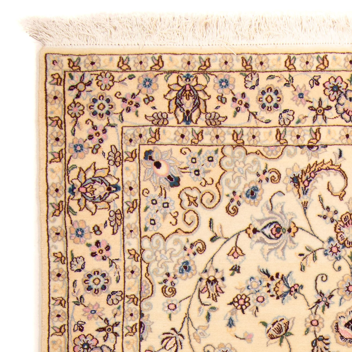 Perzisch tapijt - Nain - Koninklijk - 212 x 132 cm - beige