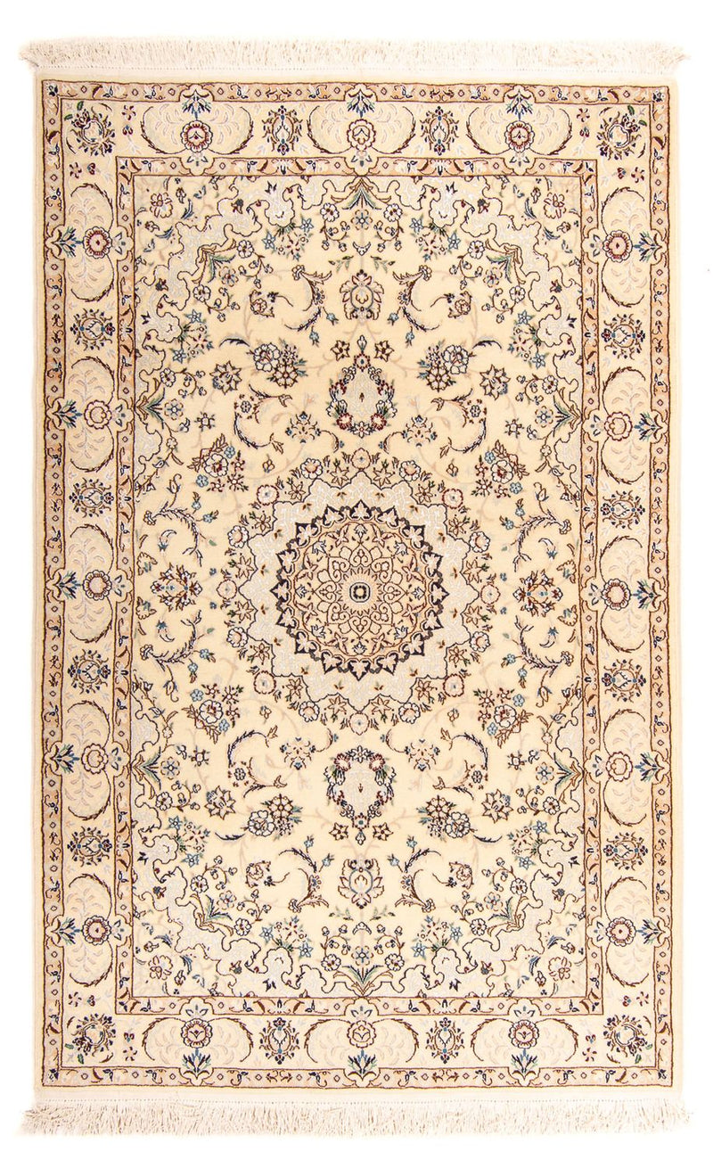 Perzisch tapijt - Nain - Koninklijk - 211 x 127 cm - beige