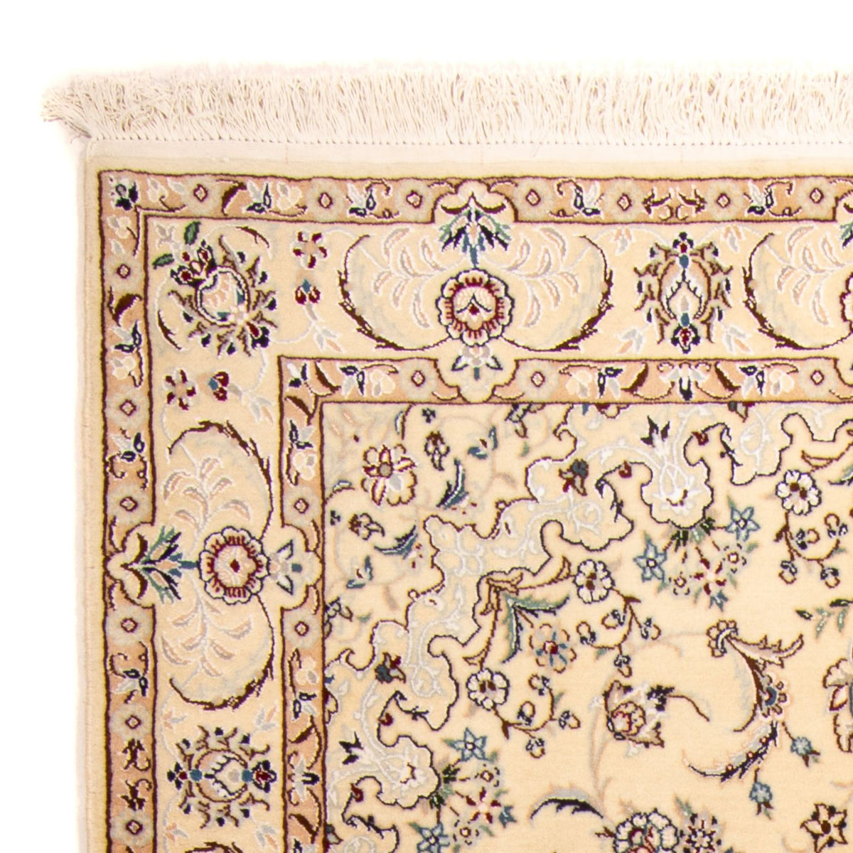 Perzisch tapijt - Nain - Koninklijk - 211 x 127 cm - beige