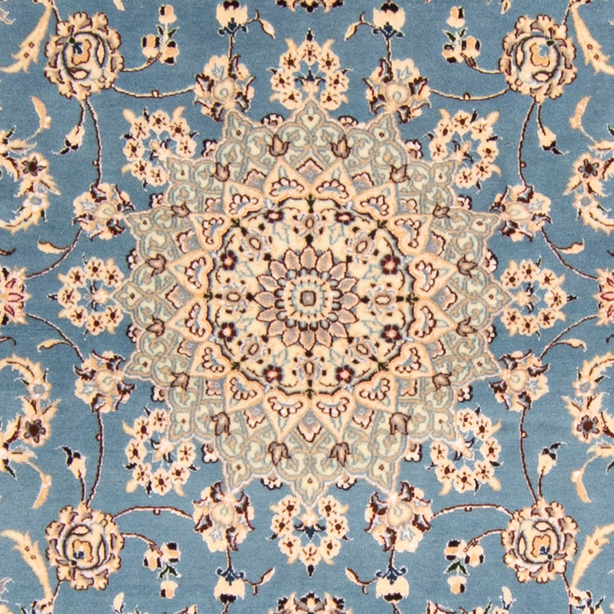 Perzisch tapijt - Nain - Premium - 178 x 120 cm - lichtblauw